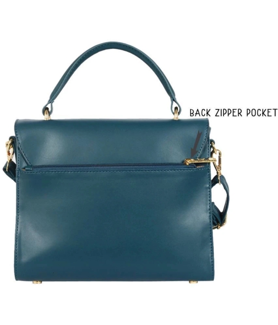 Baggit Green PU Satchel Bag - Green