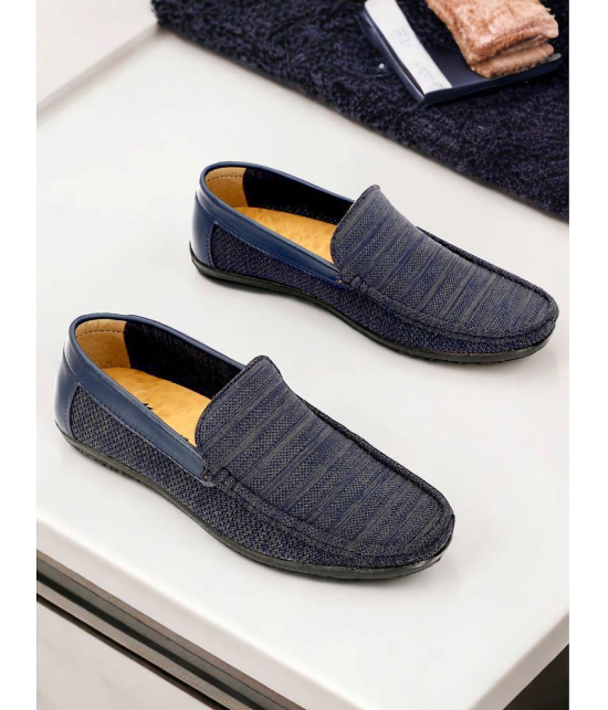 Buxton Blue Mens Slip on - 7