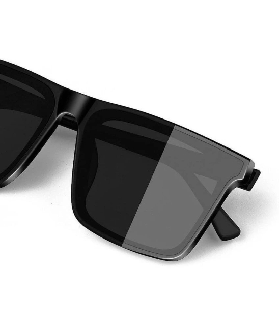 Creature Black Square Sunglasses ( Pack of 1 ) - Medium