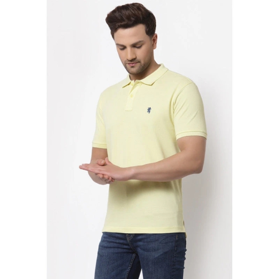 Red Tape Men's Yellow Polo Neck T-Shirt