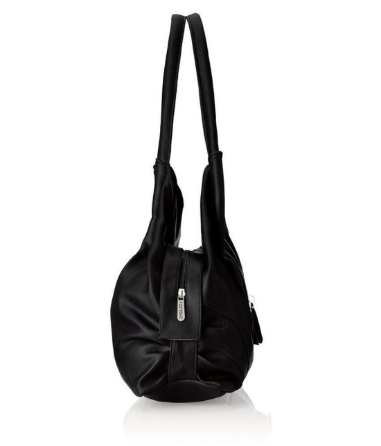 Fostelo Black P.U. Shoulder Bag - Black