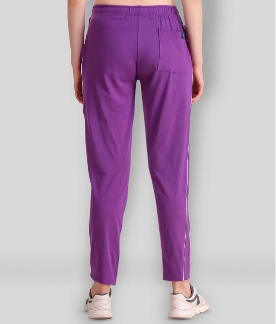 Uzarus - Purple Cotton Blend Womens Running Trackpants ( Pack of 1 ) - XL