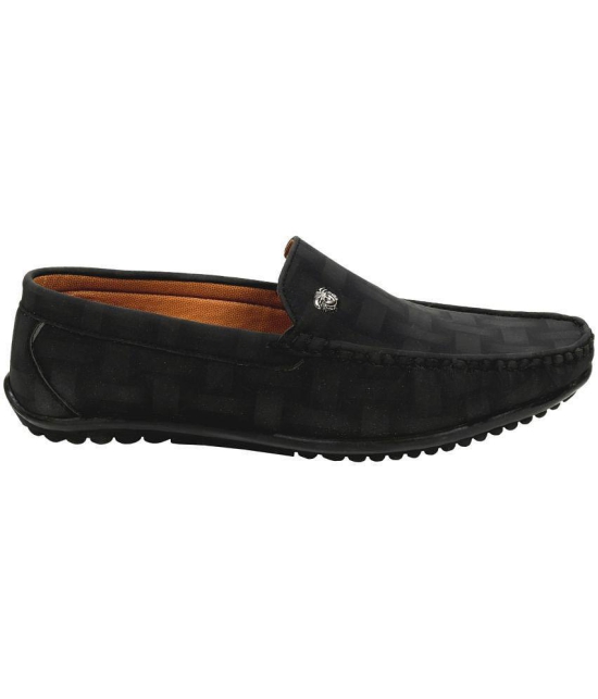 SHOES KINGDOM - Black Men's Slip on - 8