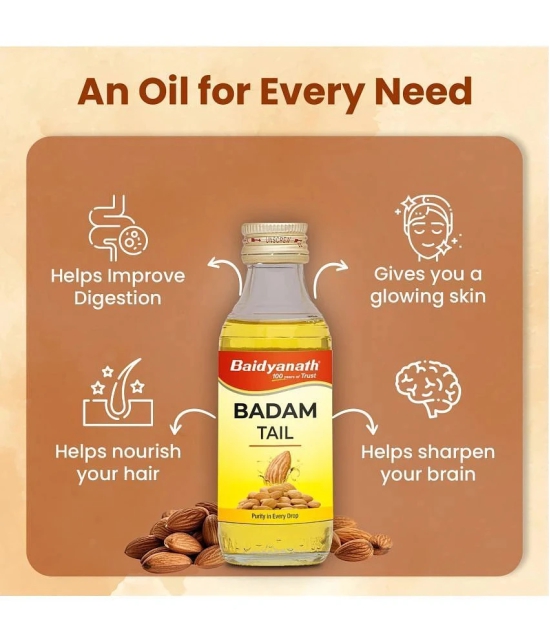 Baidyanath Badam Tail - 100Ml | Rich In Vitamin-E For Healthy Hair & Skin Hair Oil