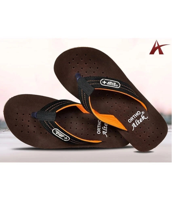 Altek Brown Slippers - None