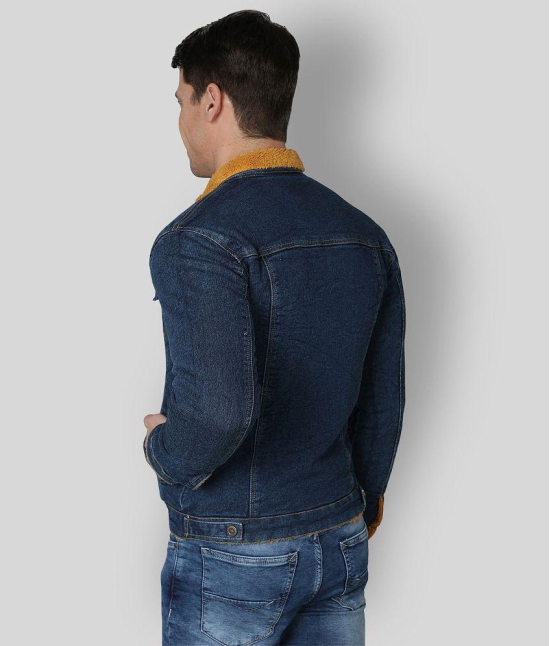 NUEVOSPORTA - Yellow Denim Regular Fit Mens Denim Jacket ( Pack of 1 ) - None