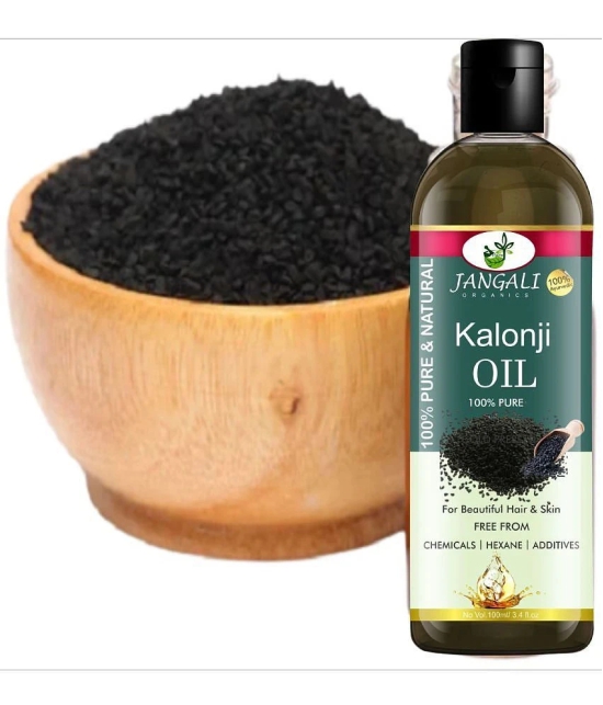 PURE JANGALI organics Cold Pressed Kalonji Oil - Black Seed Oil - For Hair 100ml