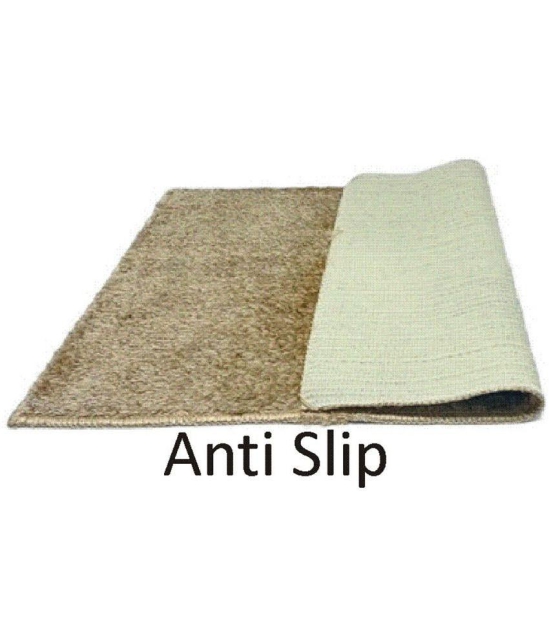 Abhikram Off White Single Door Mat - ( 60 X 40 ) - Off White