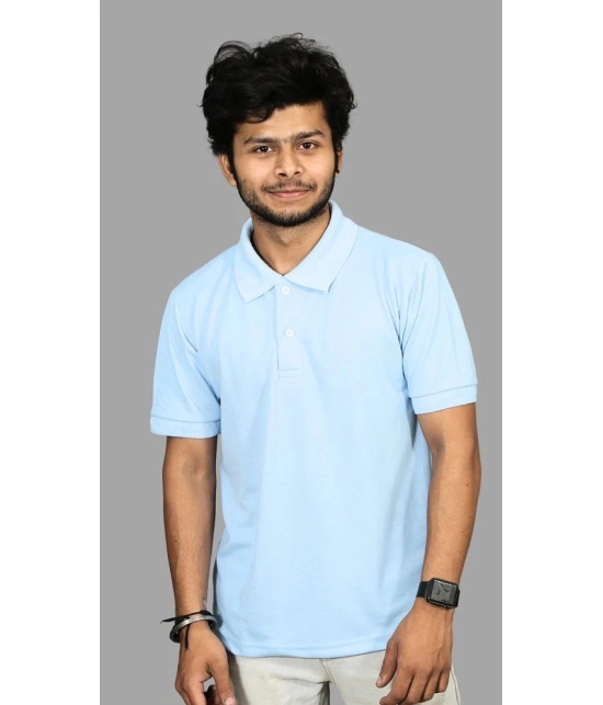 Forbro - Sky Blue Cotton Regular Fit Mens Sports Polo T-Shirt ( Pack of 1 ) - None