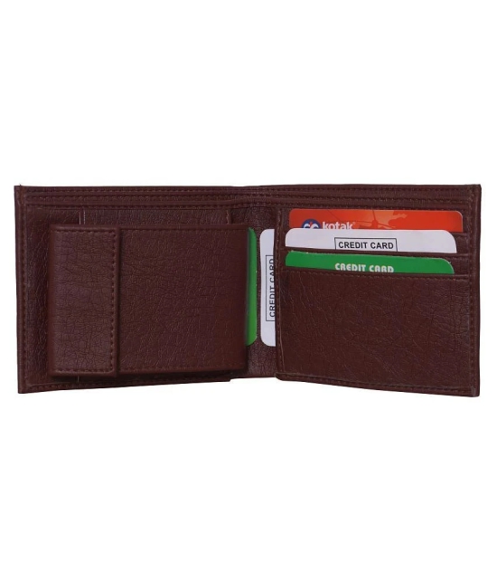 samtroh - Brown PU Mens Regular Wallet ( Pack of 1 ) - Brown