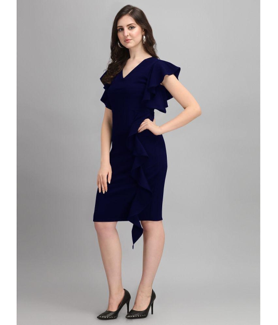 Sheetal associates - Blue Polyester Blend Women's Bodycon Dress ( Pack of 1 ) - None