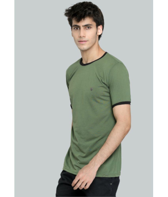 LEEBONEE - Green Cotton Blend Regular Fit Men's T-Shirt ( Pack of 1 ) - None