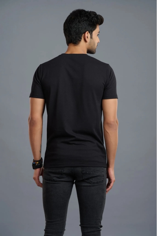 Handsome Devil Printed Black T-Shirt for Men S