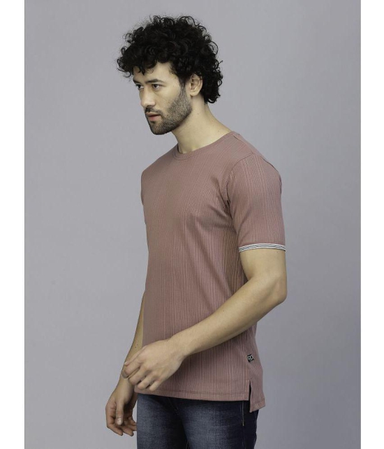Rigo - Rose Gold Cotton Slim Fit Men's T-Shirt ( Pack of 1 ) - None