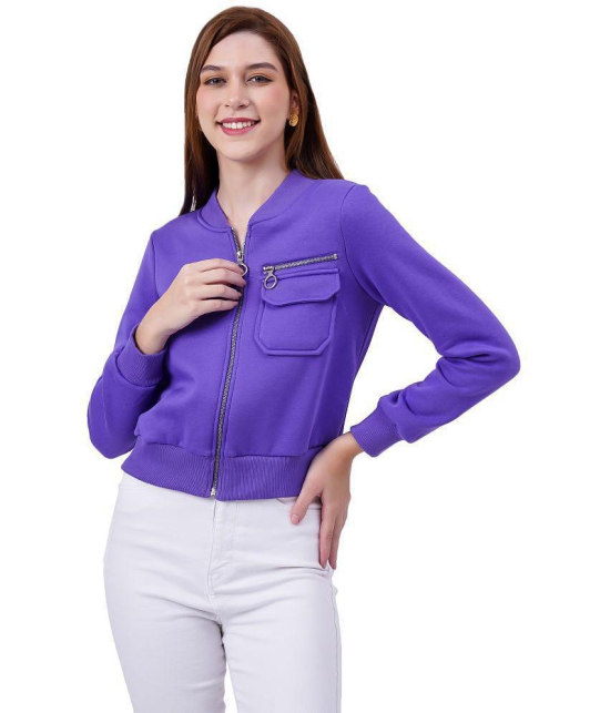 NUEVOSDAMAS - Fleece Purple Jackets Pack of 1 - None