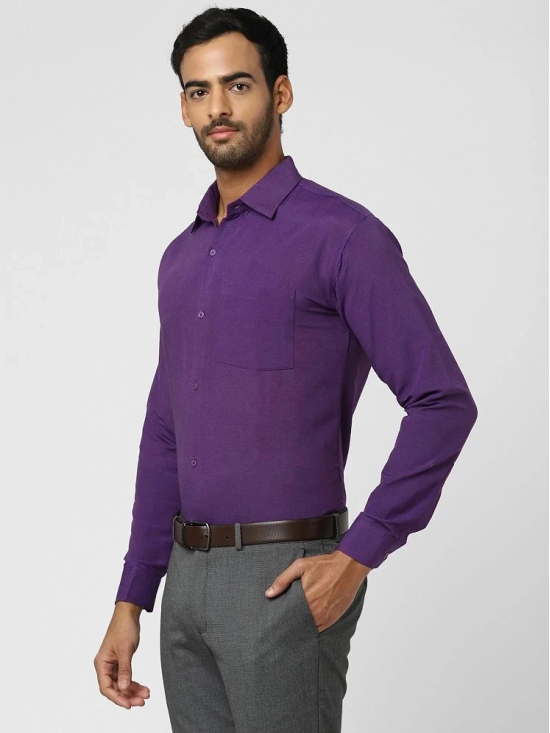 DESHBANDHU DBK - Purple Cotton Regular Fit Mens Casual Shirt (Pack of 1 ) - None