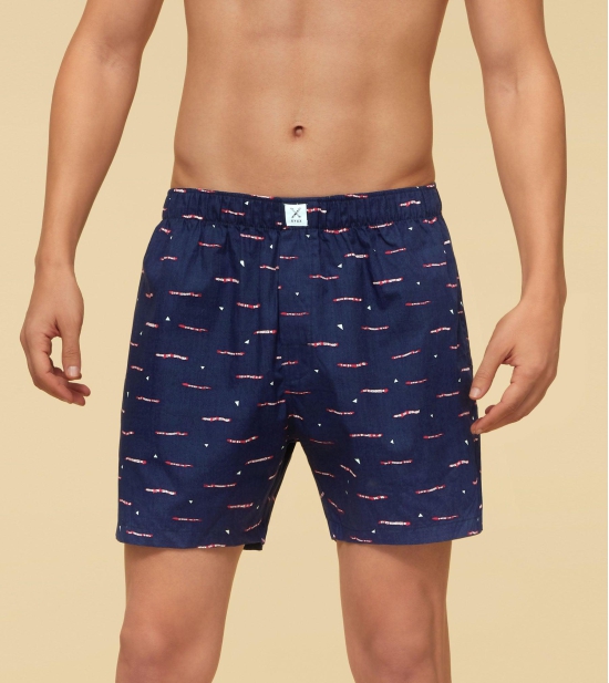 Savanna Cotton Boxers Driftwood Blue XL