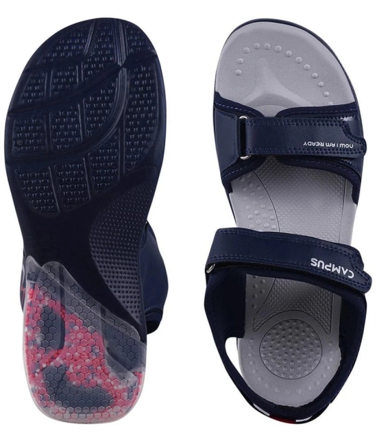 Campus - Navy Mens Floater Sandals - None