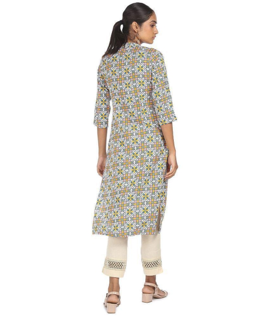 Karigari - Straight Cotton Blend Multicolor Women's Kurti ( Pack of 1 ) - None