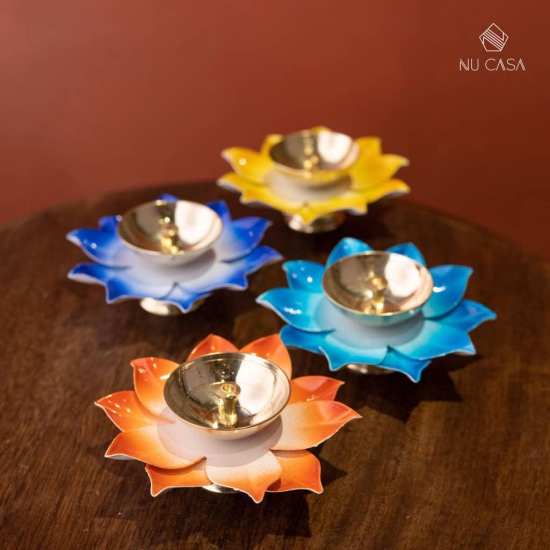 Lotus Brass Diya