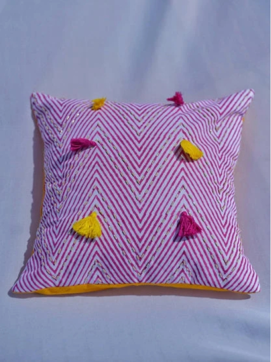 Chevron Beadwork Cushion Cover