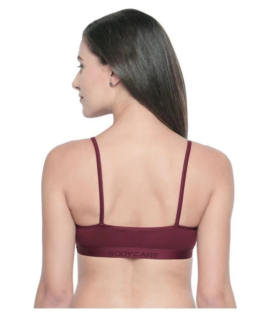 Bodycare Cotton Lycra Seamless Bra - Red - 34