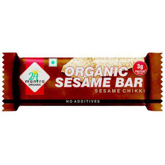 24 mantra SESAME JAGGERY CHIKKI  33 GMS