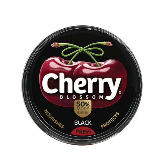 Cherry Blossom Wax Shoe Polish, Black, 15 G