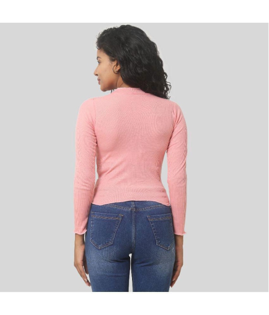 PPTHEFASHIONHUB - Peach Cotton Women''s Regular Top ( Pack of 1 ) - None