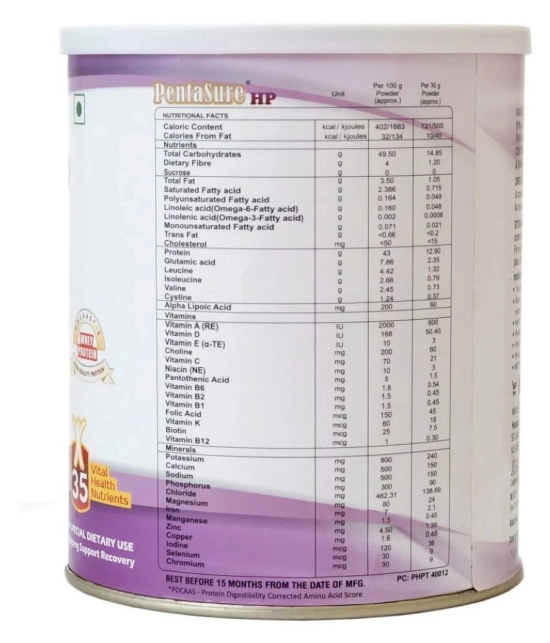 Pentasure HP High Protein Nutrition Drink 400 gm Vanilla Flavor