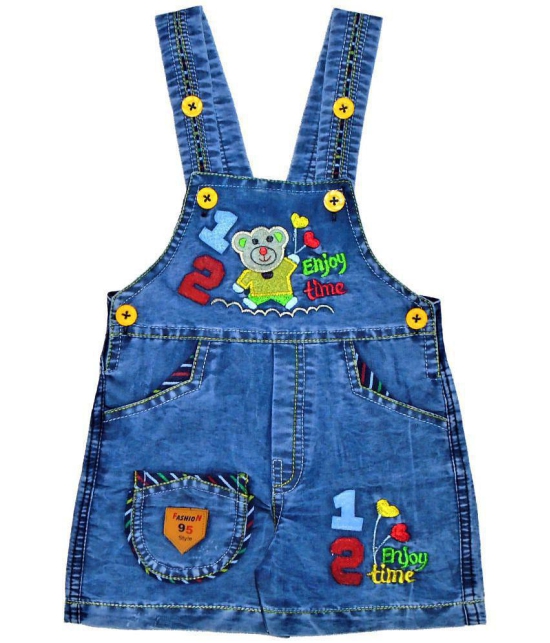 Wise Guys Dungaree Set For Baby Boys & Baby Girls - None