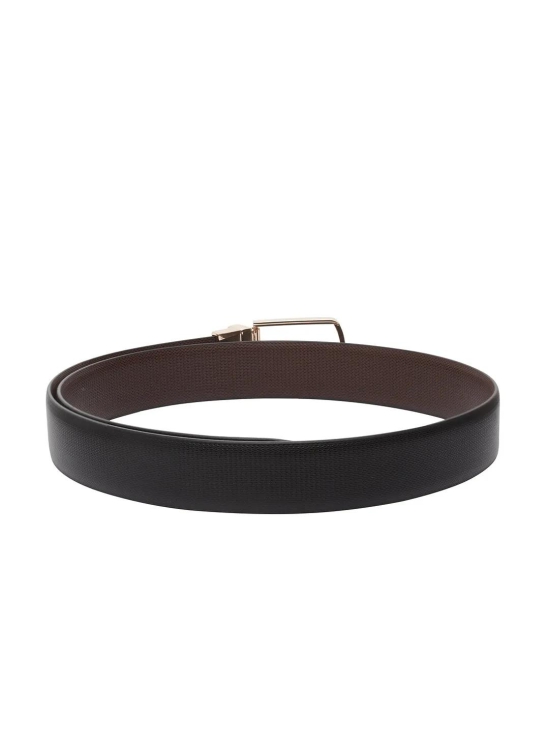 Men''s Vegan Leather Reversible Belt-42 / VEGAN PU / Black