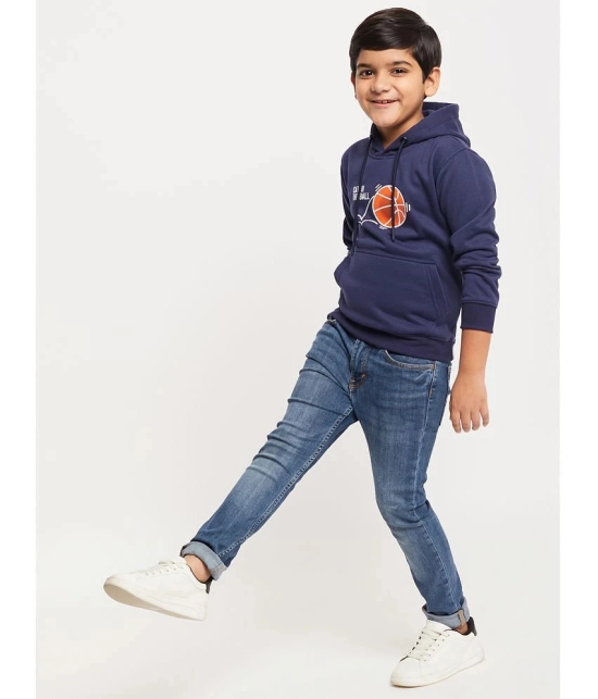 UBX Pack of 1 Boys Fleece Sweatshirt ( Navy Blue ) - None