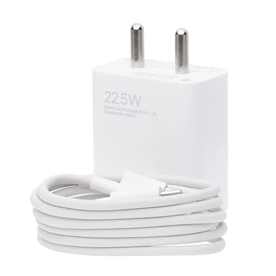 Xiaomi 22.5W Fast Charger Combo With TypeC Cable (White)