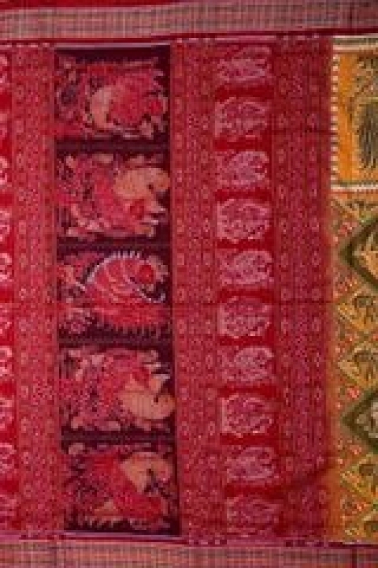 Mayura Rupa Jugala Sambalpuri Saree