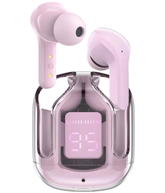 COREGENIX Ultrapods Bluetooth True Wireless (TWS) In Ear 8 Hours Playback Powerfull bass IPX4(Splash & Sweat Proof) Pink