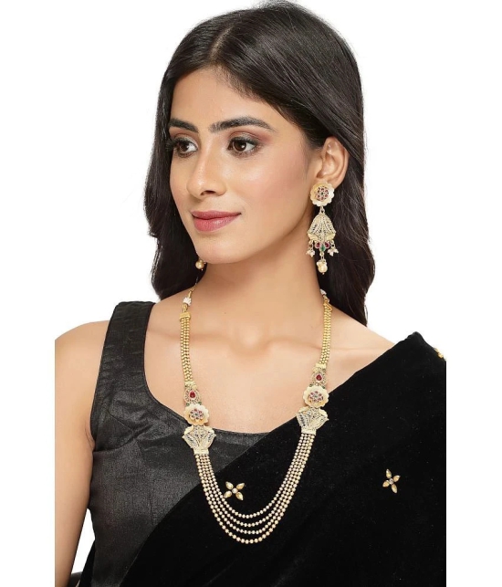 Sukkhi Gold Alloy Necklace Set ( Pack of 1 ) - Gold