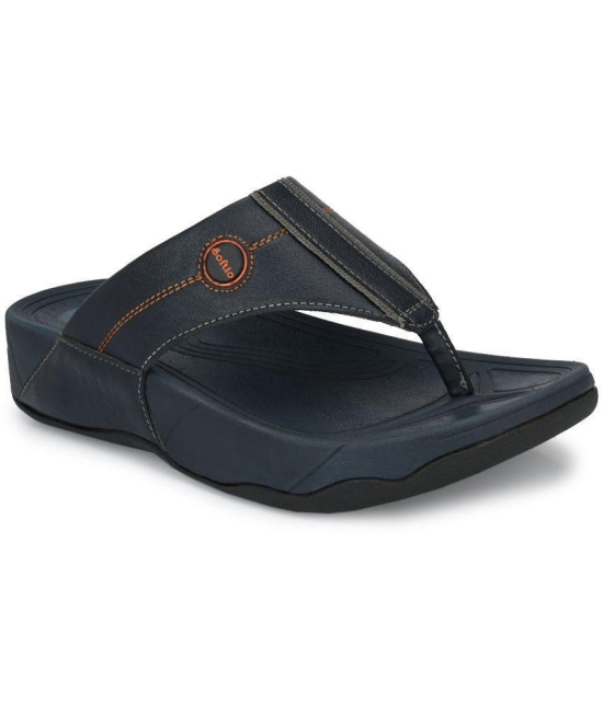 softio - Blue Mens Flip Flops - None