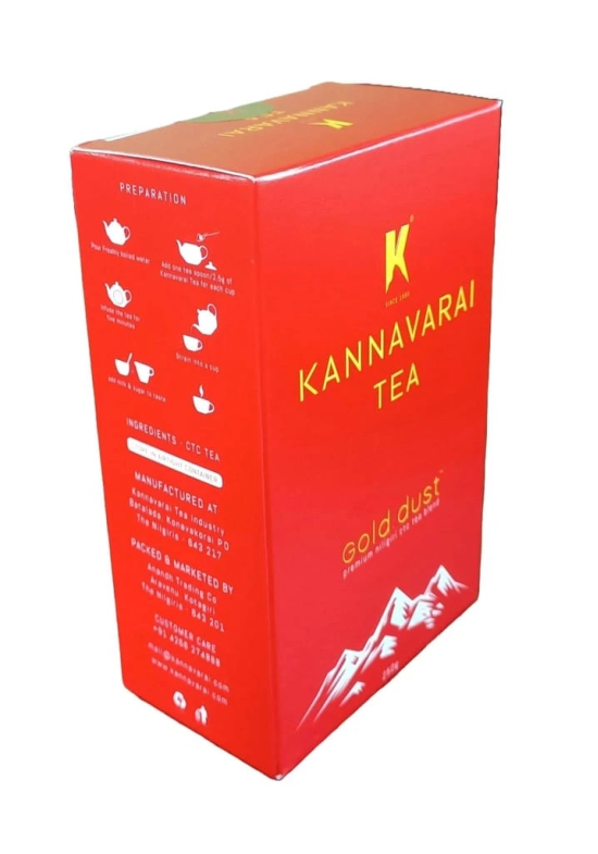 Ooty Kannavarai Gold Dust CTC Tea Powder - Authentic Nilgiri Tea from Ooty Tea Factory