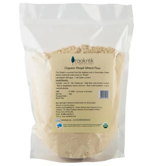 Praakritik Organic Khapli Atta, 900 Gm