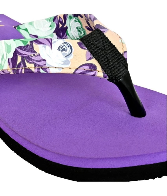 Altek Purple Womens Flip Flop - None