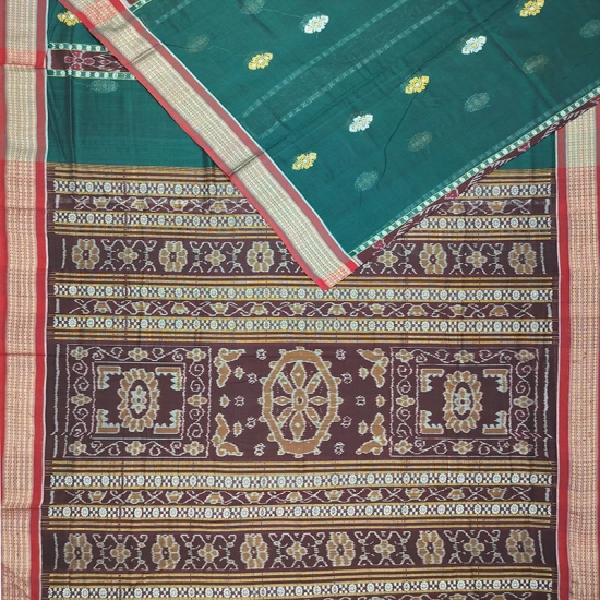 Bomkai Cotton Ikat Saree