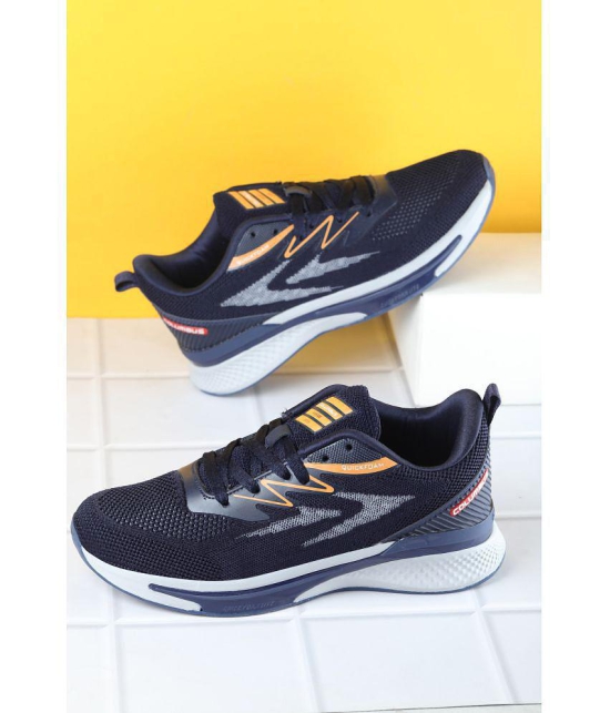 Columbus - QUICKFOAMPLUS Shoes Navy Mens Sports Running Shoes - None