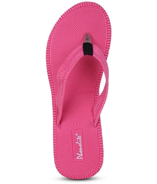 Phonolite Pink Womens Thong Flip Flop - None