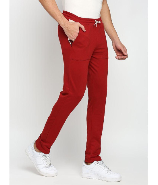 Fitz - Maroon Cotton Mens Trackpants ( Pack of 1 ) - None
