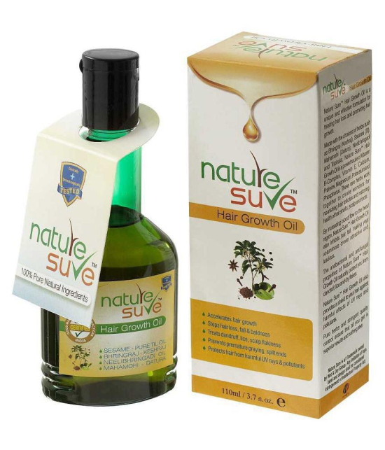 Nature Sure Hair Growth Oil for Darker and Stronger Hair in Men and Women - 1 Pack (110ml)