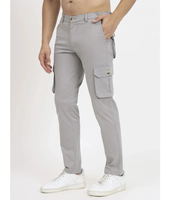 RAGZO Regular Flat Mens Cargos - Light Grey ( Pack of 1 ) - None