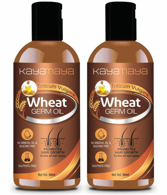 Kayamaya Wheatgerm Cold Pressed Oil for Hair & Skin 60 mL Pack of 2