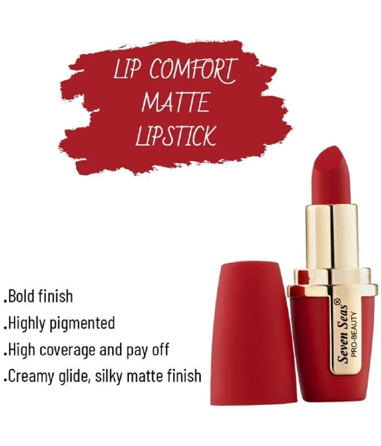 Seven Seas Lip Comfort Velvet Matte Lipstick (Matte Red)