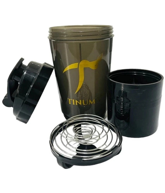 TINUMS Plastic Black 500 mL Sipper,Shaker,Bottle ( Pack of 1 ) - Black